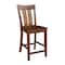 International Concepts Ava Solid Wood Counter Height Bar Stool - 24" Seat Height - Espresso S581-132 - alternate 9